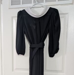 Vintage Sheer Collared Dress